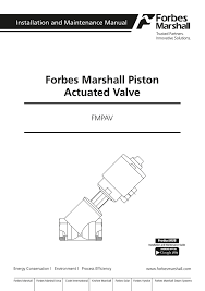 forbes marshall piston actuated valve manualzz com