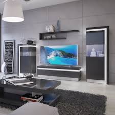 Modern high gloss unico wall storage system in purple and wall units for living room contemporary latest wall unit designs. Grey High Gloss 2 Door Cabinet With Glass Front Rh Homegenies