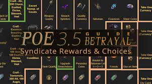 Poe 3 5 Betrayal Guide Syndicate Rewards And Choices