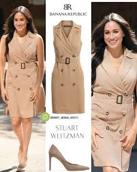 The House Of Sussex On Instagram The Duchess Of Sussex Looked Wonderful Today Wearing A Trench Dress By Banana Meghan Markle Style Trench Dress Royal Dresses