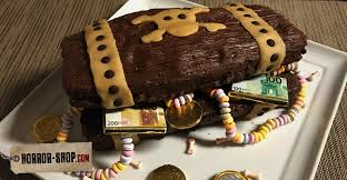 Schatztruhe kuchen ich zeige dir, wie du einen schatztruhe kuchen mit einem echten piratenschatz zum kindergeburtstag backen kannst, der alle kinder glücklich macht eine schatztruhe als kuchen ist einer der einfachsten kindergeburtstagskuchen mit dem du jedes kind glücklich machen kannst. Piraten Kuchen Schatztruhe Horror Shop Com Magazin