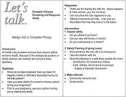 Image result for Intimate Partner Violence Screening