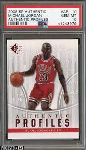 2008 Sp Authentic Authentic Profiles Ap 10 Michael Jordan Psa 10 Michael Jordan Chicago Bulls Michael Jordan Jordan Bulls
