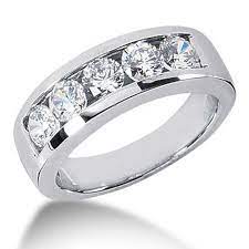 1 25ct Diamond Men S Wedding Band Massive Ring 14k White Etsy Mens Diamond Wedding Bands Mens Wedding Rings Platinum Men Diamond Ring