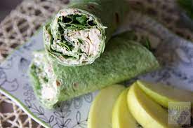 Chicken stuffed with a cream cheese and chive filling wrapped in delicious bacon. Chicken Spinach Cream Cheese Tortilla Wrap Tried And Tasty
