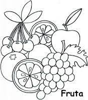 Recursos Para Educacion Infantil Dibujos Para Colorear De Frutas Variadas Frutas Para Colorear Dibujos Frutas