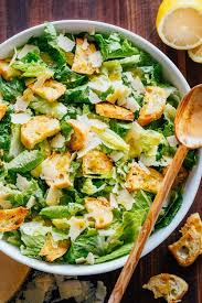 Caesar Salad With Crisp Homemade Croutons And A Light Caesar Dressing This Classic Ceasar Salad Reci Ceasar Salad Recipe Caesar Salad Recipe Croutons Homemade