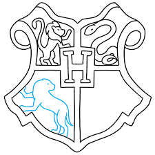 My rendition of hogwarts castle (harry porter fame). How To Draw The Hogwarts Crest Really Easy Drawing Tutorial