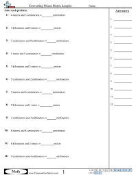 Measurement Worksheets Free Commoncoresheets