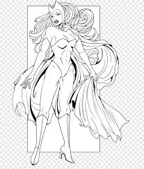 Capitana Marvel Para Colorear