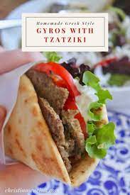 Homemade Greek Gyros With Tzatziki Sauce Recipe Christina S Cucina