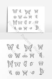 Memang banyak sekali macam 70 gambar sketsa kupu kupu terbang terlengkap. Elemen Desain Sketsa Kupu Kupu Elemen Grafis Templat Ai Unduhan Gratis Pikbest