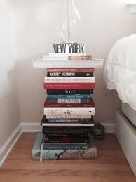 Bedside Table Stack Of Books Floating Nightstand Stack Of Books Bedside Table