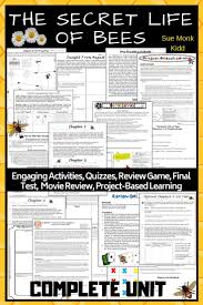 The Secret Life Of Bees Complete Novel Unit Teaching American Literature Middle School English Classroom Secret Life