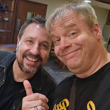 I love running into pals our in the world