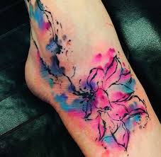 Black And White Watercolor Tattoo Black And White Watercolor Tattoo Google Search Tattoos Foot Tattoos Trendy Tattoos