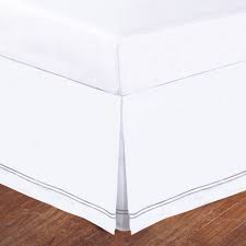 Choosing one of the best bed skirts will definitely help you attain and set up a cozy sleeping haven where you can run into for strength after a long day. Twin Size Luxury Hotel Silver Baratta Stitch On White Tailored Microfiber 14 Bedskirt Tailored Pleat Walmart Com Walmart Com