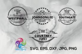 Download Family Name Monogram Bundle Svg Crella