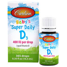 Taking a liquid vitamin d supplement can reduce symptoms of depression and boost your mood. Super Daily D3 For Baby 400 Iu 0 42 Ounces Liquid By Carlson Laboratories At The Vitamin Shoppe