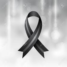 Simbolo De Luto Buscar Con Google Black Ribbon Gray Background Vector Art