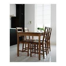 Jokkmokk Table And 4 Chairs Antique Stain Ikea Wood Dining Table Ikea Jokkmokk