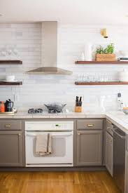 Rustic White Brick Kitchen Backsplash Installation Gallery Fireclay Tile Budget Kitchen Remodel Kitchen Remodel Cost Cheap Kitchen Remodel