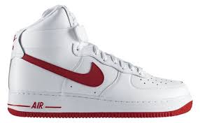 Nike Air Force 1 High White Varsity Red Nike Nike Air Force Sneakers