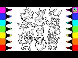 It is also known as the ' lightning pokémon'. Pokemon Coloring Pages Eevee Sylveon Jolteon Evolution Colouring Book Fun For Kids Youtube