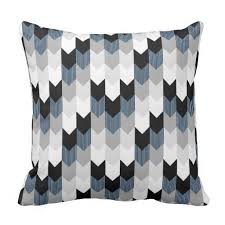 Black And White Throw Pillows For Couch Funky Arrow Chevron Stripes Black Grey Blue White Throw Pillow Zazzle Com Blue And White Pillows White Throw Pillows Blue Throw Pillows