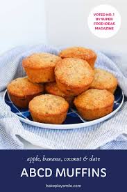 Abcd Muffins Apple Banana Date Coconut Recipe In 2020 Baby Food Recipes Lunch Box Recipes Food