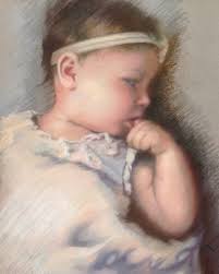 Soft pastel titled “Sacred”