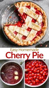 Cherry Pie Recipe In 2020 Cherry Pie Recipe Cherry Pie Filling Recipes Dessert Recipes Easy
