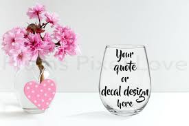 Pretty Stemless Wine Glass Mockup In 2020 Design Mockup Free Free Psd Design Psd Template Free