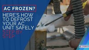 If you notice your air conditioner has frozen over, you should get an hvac technician to come diagnose and repair your air conditioner right away. Ac Frozen Here S How To Defrost Your Ac Unit Safely Step By Step