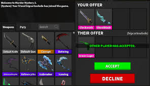 I am original owner.safe transferred to account through trade.tags:.murder mystery 2.roblox.mystery murder 2.mm2 Saucynapkin12