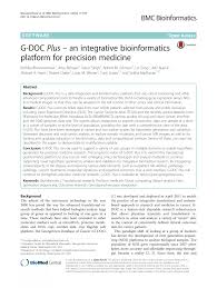 Medical doc abbreviation meaning defined here. Pdf G Doc Plus An Integrative Bioinformatics Platform For Precision Medicine