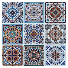 Maybe you would like to learn more about one of these? Peel And Stick Backsplash Tile Stickers Colorful Talavera Mexican Tile Stick On Wall Tiles 10 Sheets Buy Online In United Arab Emirates At Desertcart Ae Productid 103776699