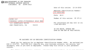 Using Irs Documentation As Reference When Entering Business Name And Tax Id Number Tin For Us Based Businesses Stripe Help Support