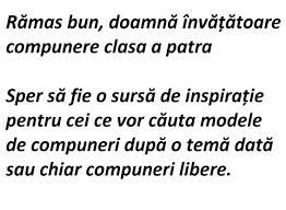 Doamna învățătoare vulpe maria se poate mândri cu cei 41 de ani de muncă, ani în care a. RÄƒmas Bun DoamnÄƒ InvÄƒÈ›Äƒtoare Compunere Clasa A Patra Iubesc ViaÅ£a
