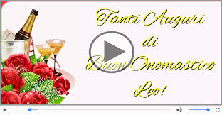 Tanti Auguri Di Buon Onomastico Leo Chitara Si Flaut Cartoline Musicali Di Onomastico Cartolinemusicali Com