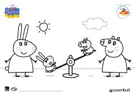 Peppa Pig Disegni Da Colorare George Ai Giardinetti Coloriamo