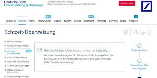 Auch weitere banken und sparkassen in deutschland und europa stellen ihren kunden bereits diesen service zur verfügung. Echtzeit Uberweisung Deutsche Bank Privatkunden