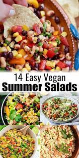 15 Fresh And Easy Summer Salads In 2020 Vegan Salad Recipes Easy Summer Salads Vegan Recipes Easy