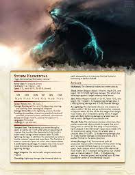 New Monster: Storm Elemental — DND Unleashed: A Homebrew Expansion for 5th  Edition Dungeons and Dragons