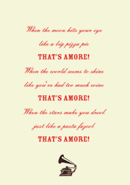 That S Amore Words Music Lyrics Dean Martin