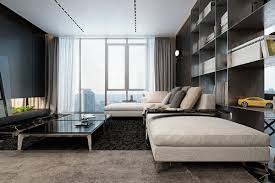 We love to share our work with you, especially when it comes to successful ones, like this beautiful, modern, luxurious apartment. Slate Ebony Leather Luxurious Materials Like These Are The Backbone Of A Sophisticated Dark Interior Dark Modern Interior Apartment Design Interior Design