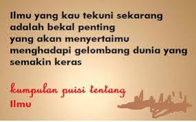 Contoh Puisi Pendek Ilmu Pengetahuan Puisi Indonesia Lengkap