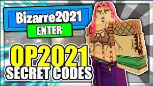 This list is updated on a regular basis as we add new codes and remove the expired ones. Your Bizarre Adventure Codes Roblox Yba August 2021