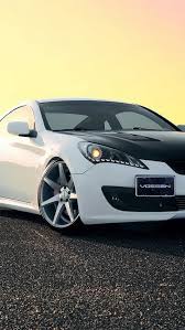Hyundai Genesis White Black Car 640x1136 Iphone 5 5s 5c Se Wallpaper Background Picture Image