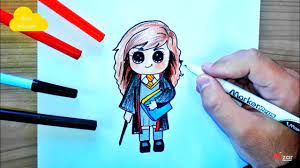 Comment dessiner Hermione Granger facile (dessin Hermione en couleur) -  YouTube
